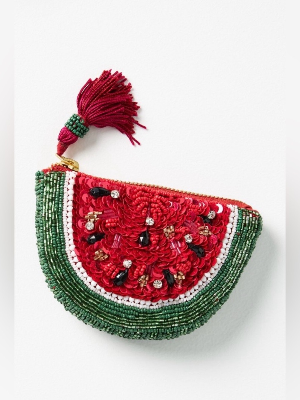 RARE ANTHROPOLOGIE NWT Watermelon Coin Purse